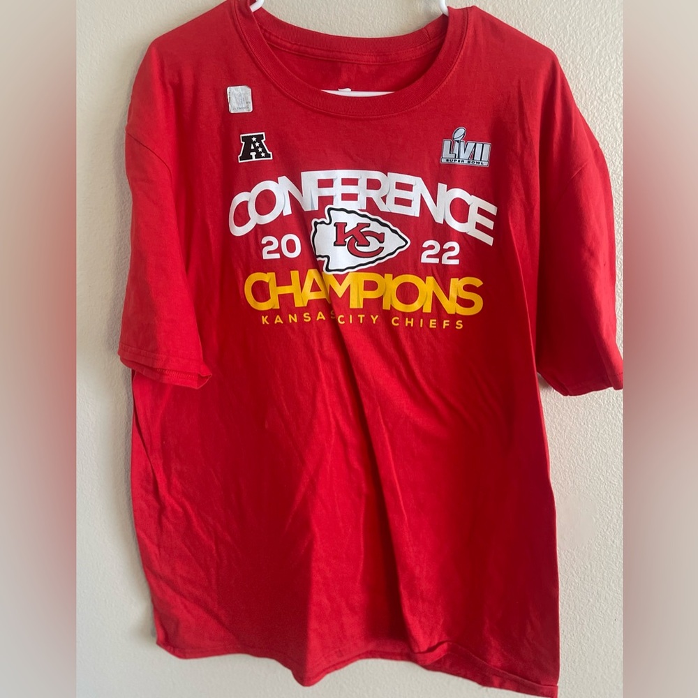 NWT Fanatics NFL Kansas City Chiefs 2022 Conference Champions‎ size XL T-Shirt